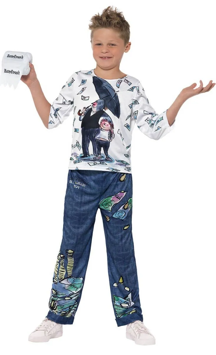 David Walliams Deluxe Billionaire Boy Kids Book Week Costume