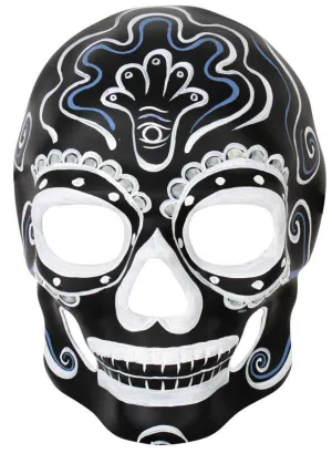 Day of the Dead Black and White Masquerade Mask