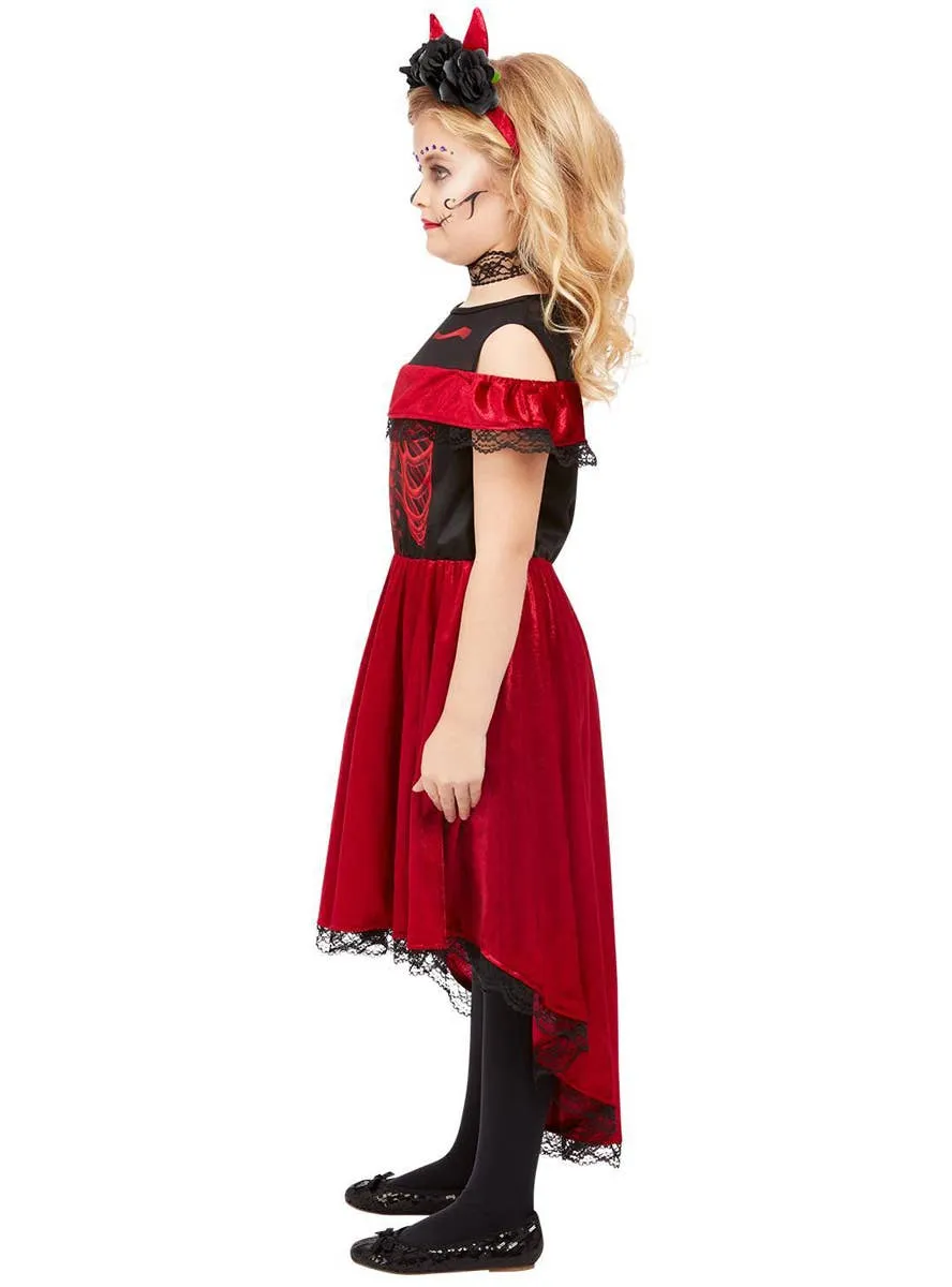 Day of the Dead Devil Girls Halloween Costume