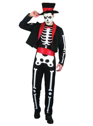 Day of the Dead Mens Skeleton Halloween Costume
