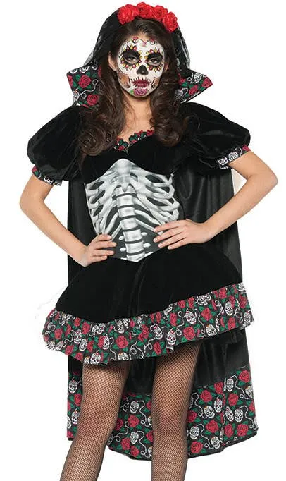 Day of The Dead Senorita Womens Costume