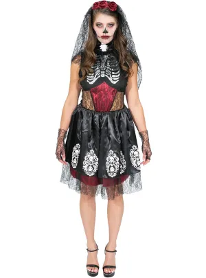 Day of the Dead Senorita Womens Dress Up Costume