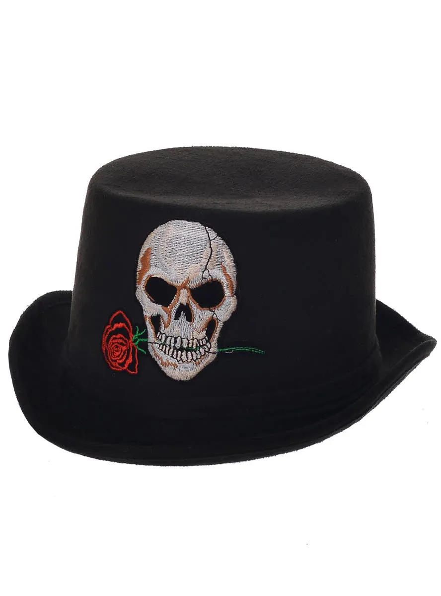 Day of the Dead Skull Embroidered Costume Hat