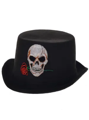 Day of the Dead Skull Embroidered Costume Hat