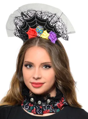 Day of the Dead Spider Queen Tiara Costume Accessory