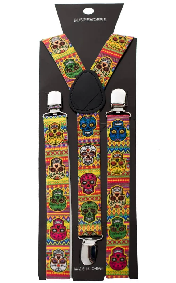 Day Of The Dead Sugar Skull Braces Costume Accessory