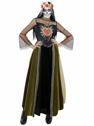 Day of the Dead Sugar Skull Queen Womens Halloween Costume