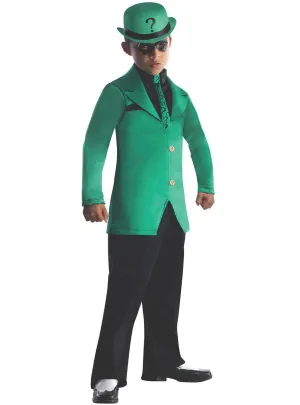 DC Comics The Riddler Boys Fancy Dress Costume