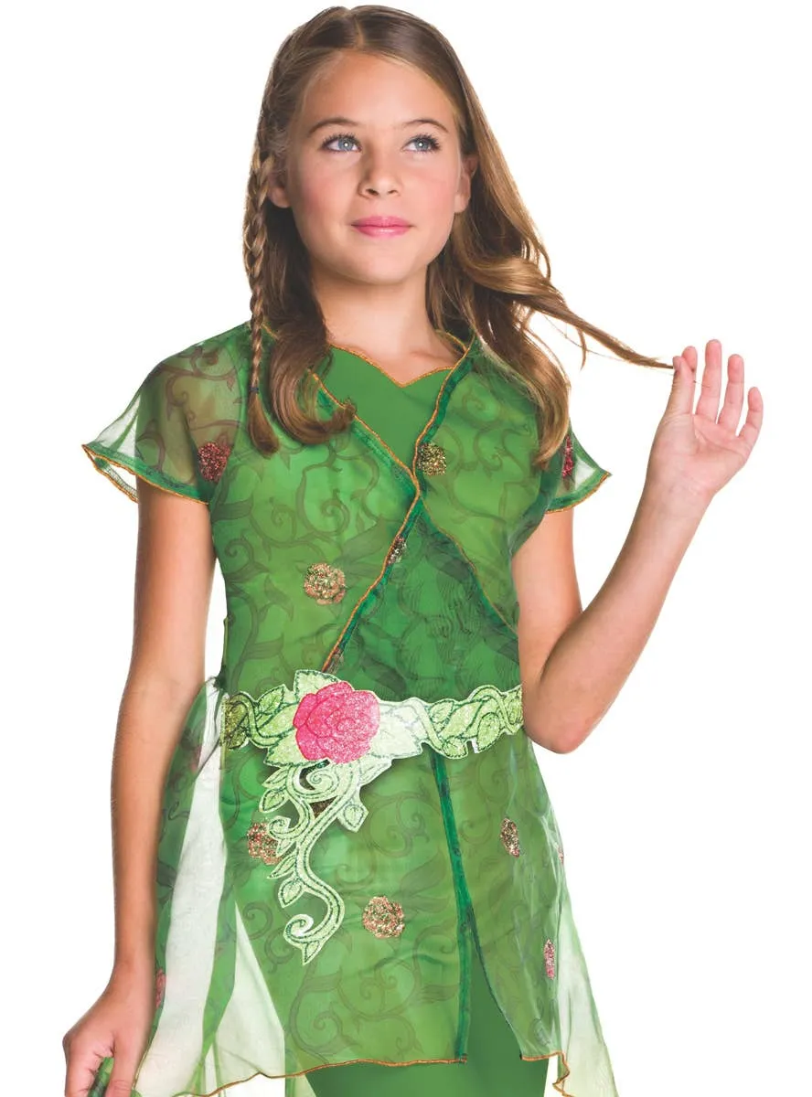 DC Super Hero Poison Ivy Girls Fancy Dress Costume