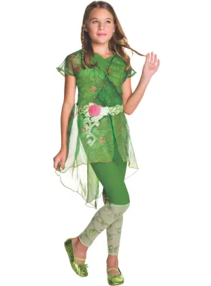DC Super Hero Poison Ivy Girls Fancy Dress Costume
