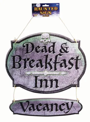 Dead and Breakfast Inn Halloween Sign Decoration