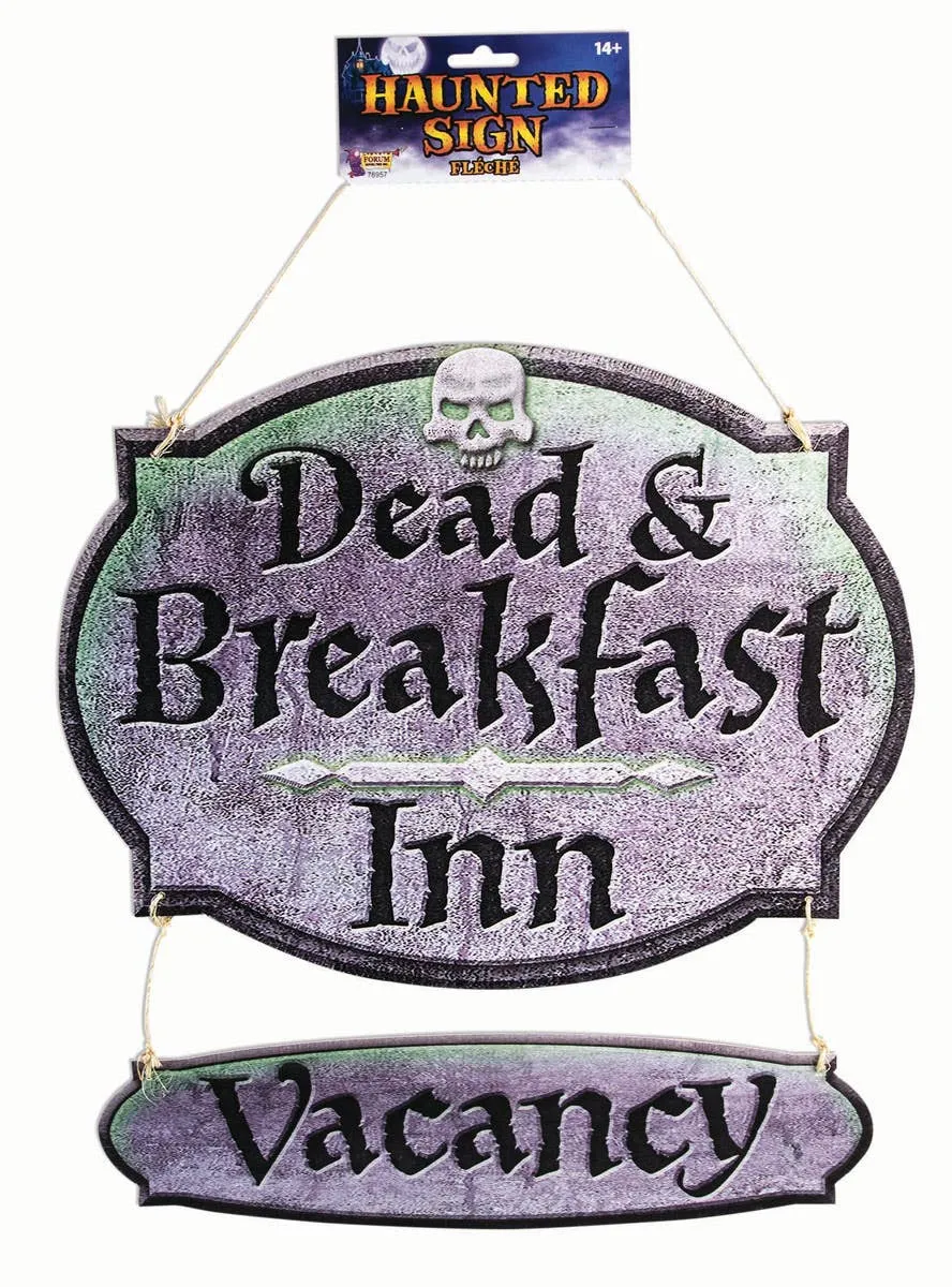 Dead and Breakfast Inn Halloween Sign Decoration