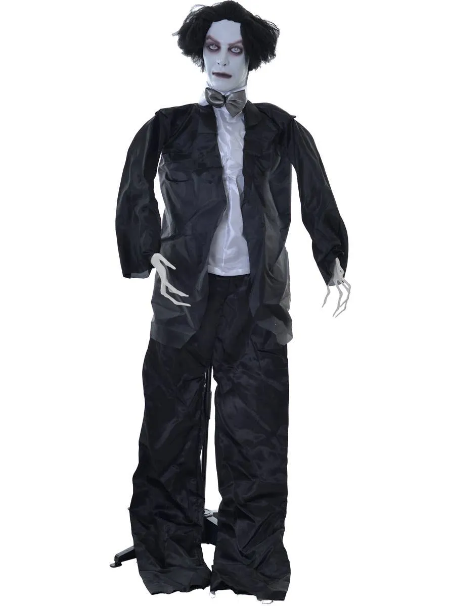 Dead Groom Animated Halloween Decoration on Stand
