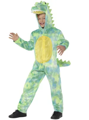 Deadly Green Dinosaur Boys Onesie Costume