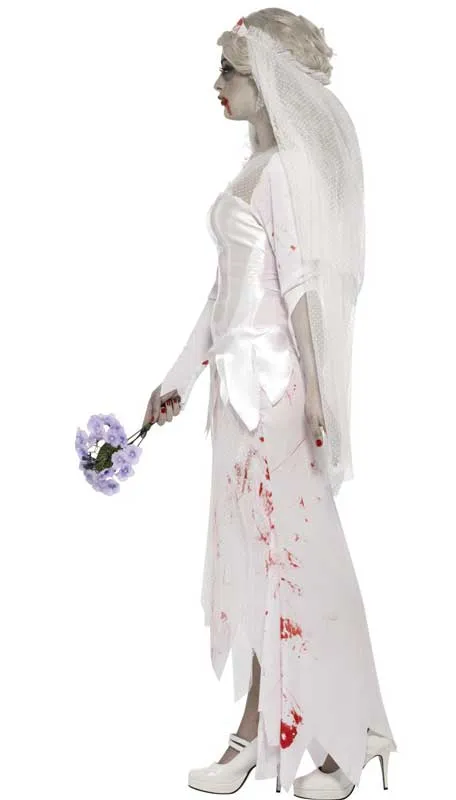 Death Do Us Part Womens Halloween Zombie Costume