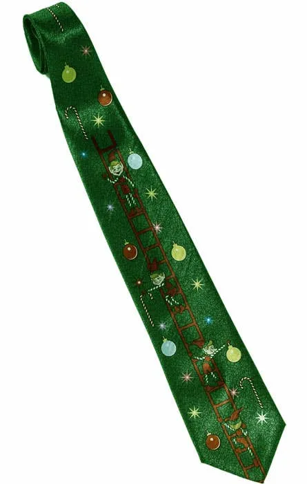 Decorating Elves Deluxe Adult Christmas Tie