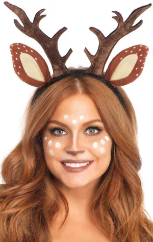 Deer Fawn Adults Antler Headband Costume Accessory