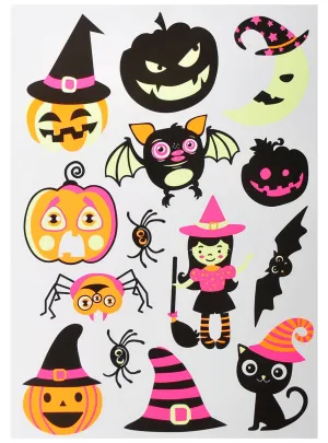 Delightful UV and Glow Child Friendly Halloween Stickers Set