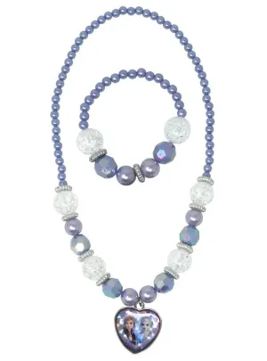 Deluxe Anna and Elsa Girls Frozen Costume Jewellery Set