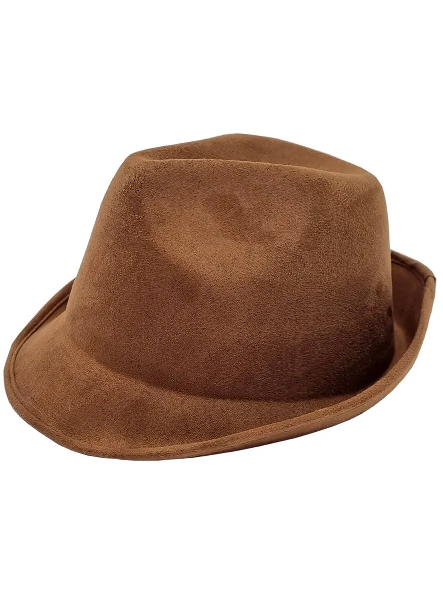 Deluxe Bavarian Brown Faux Suede Oktoberfest Costume Hat