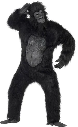 Deluxe Black Gorilla Mens Halloween Costume