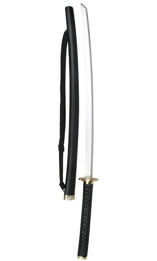Deluxe Black Ninja Costume Sword and Sheath