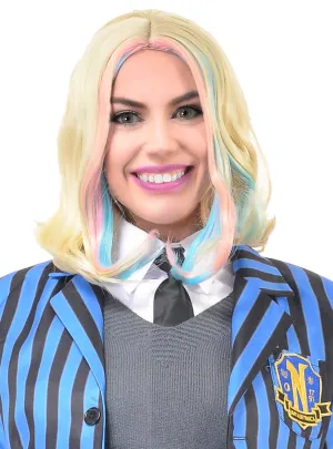 Deluxe Blonde Womens Wednesday Enid Character Costume Wig