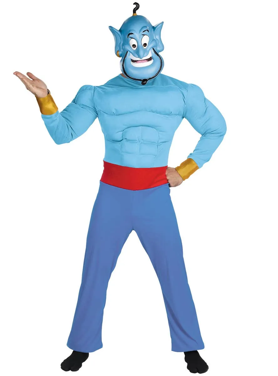 Deluxe Blue Aladdin Genie Mens Costume