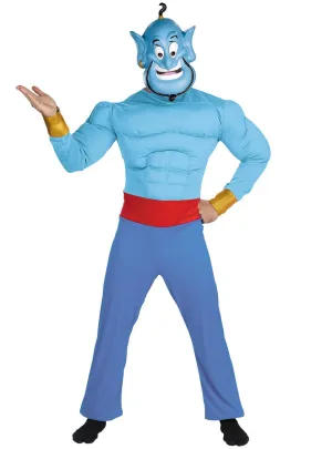 Deluxe Blue Aladdin Genie Mens Costume