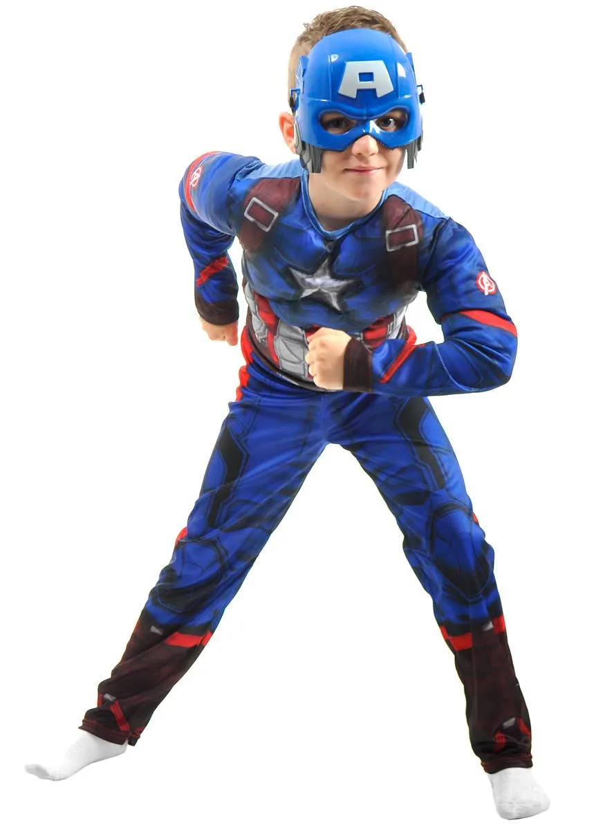 Deluxe Boys America Man Superhero Costume