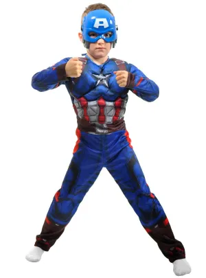 Deluxe Boys America Man Superhero Costume