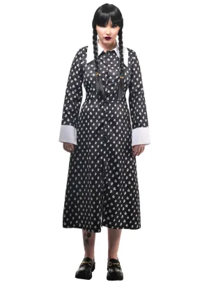 Deluxe Button Up Wednesday Addams Womens Halloween Costume