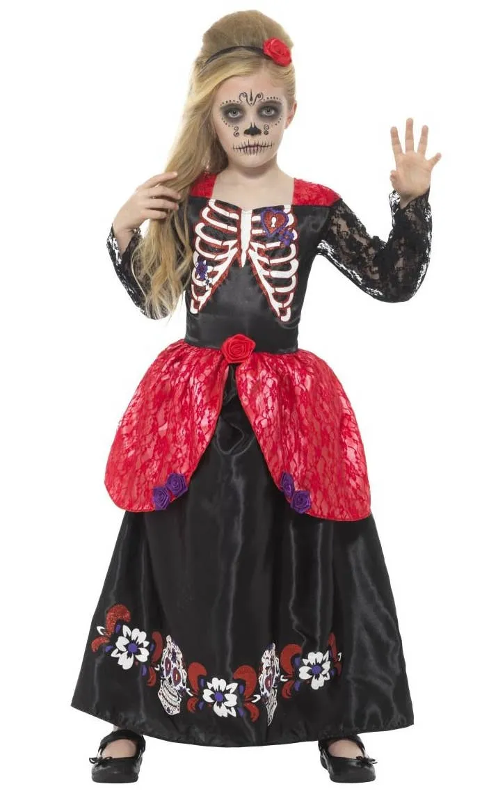 Deluxe Day of the Dead Sweetheart Girls Costume