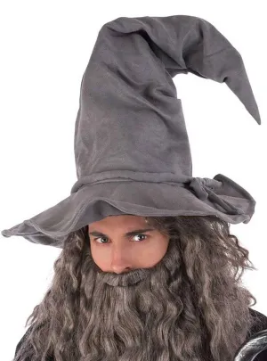 Deluxe Floppy Grey Wizard Hat