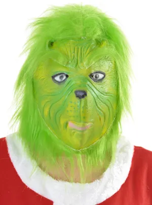 Deluxe Full Head Green Christmas Stealer Costume Mask