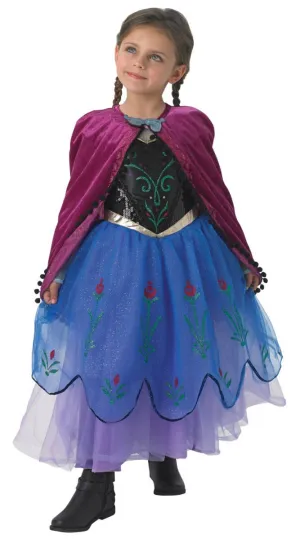 Deluxe Girls Frozen Anna Disney Book Week Costume