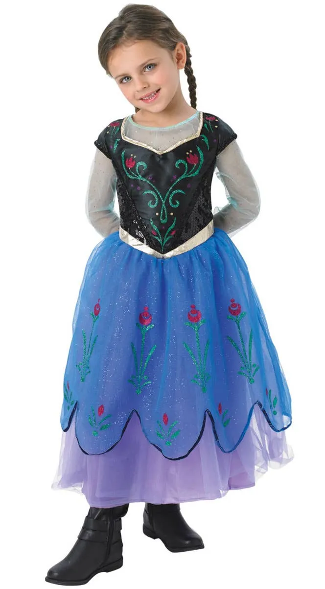 Deluxe Girls Frozen Anna Disney Book Week Costume
