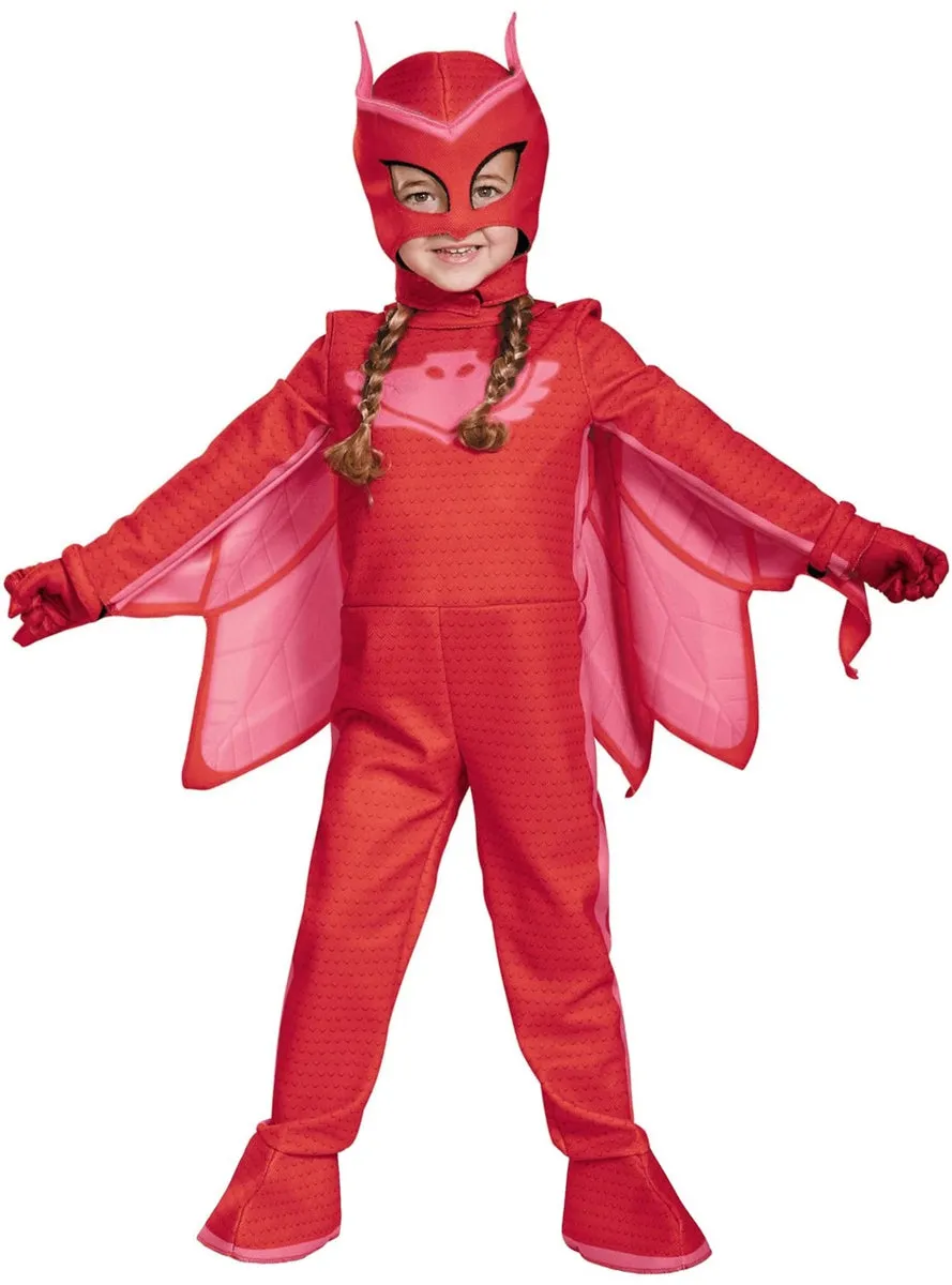 Deluxe Glowing Girls PJ Masks Toddler Owlette Costume