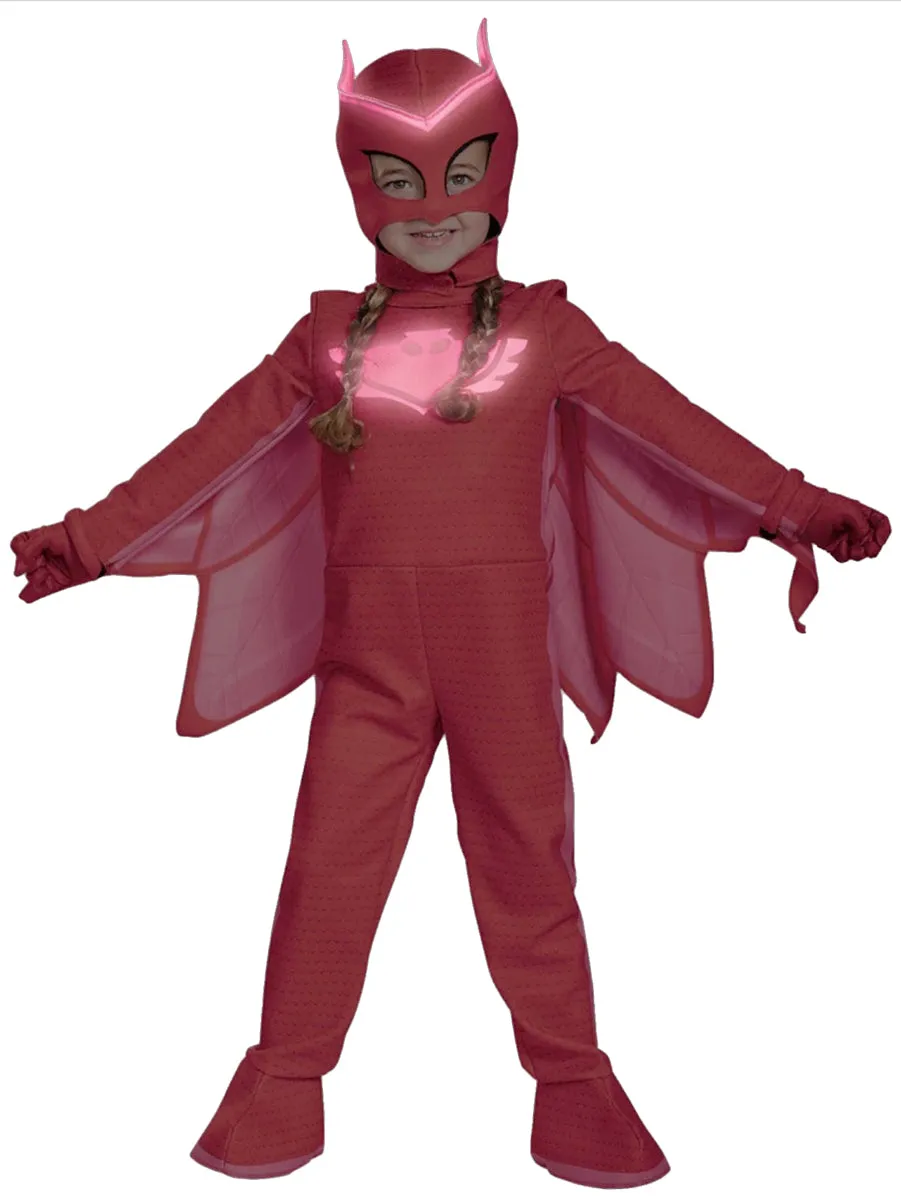 Deluxe Glowing Girls PJ Masks Toddler Owlette Costume