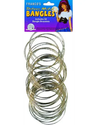 Deluxe Gold Metal Gypsy Bangles