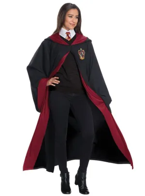 Deluxe Gryffindor Womens Harry Potter Costume Robe with Hood