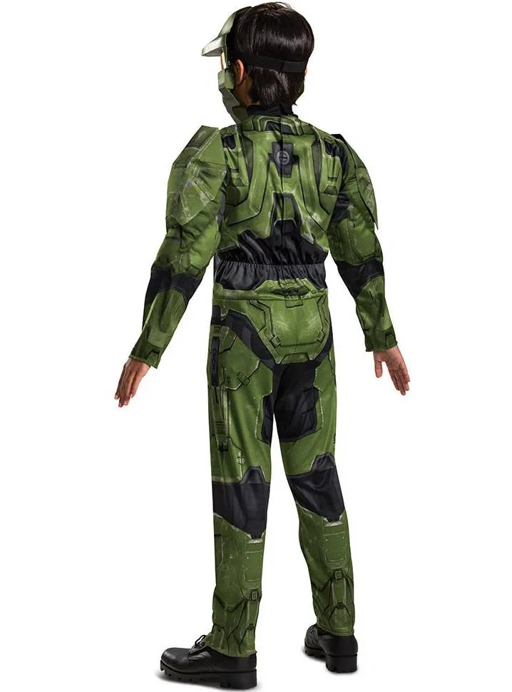Deluxe Halo Master Chief Infinite Boys Muscle Chest Costume