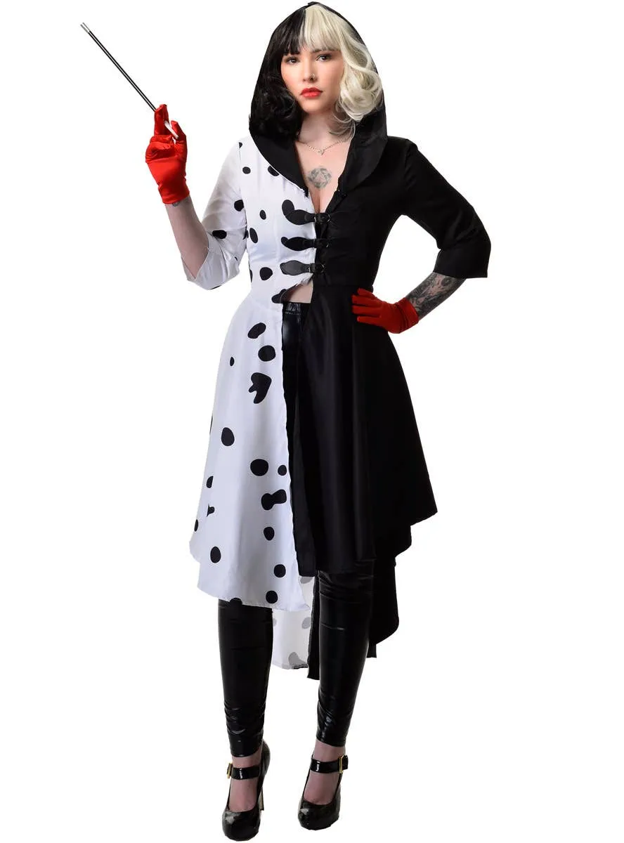Deluxe Hooded Dalmatian Diva Womens Costume