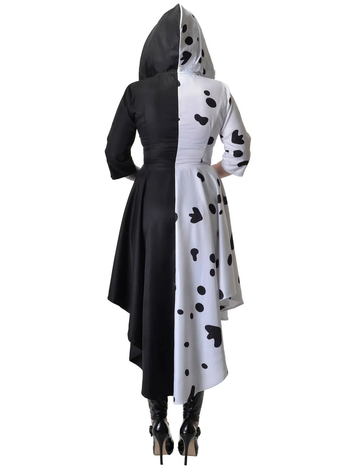 Deluxe Hooded Dalmatian Diva Womens Costume