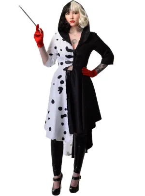 Deluxe Hooded Dalmatian Diva Womens Costume