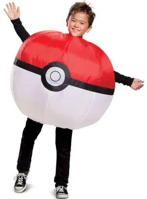 Deluxe Inflatable Poke Ball Childrens Pokemon Costume