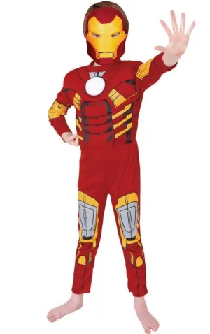 Deluxe Iron Man Boys Avengers Costume