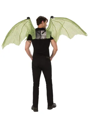 Deluxe Large Green Adults Movable Dragon Costume Wings