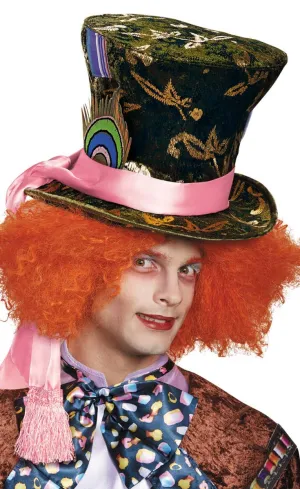 Deluxe Mad Hatter Green Velvet Costume Hat
