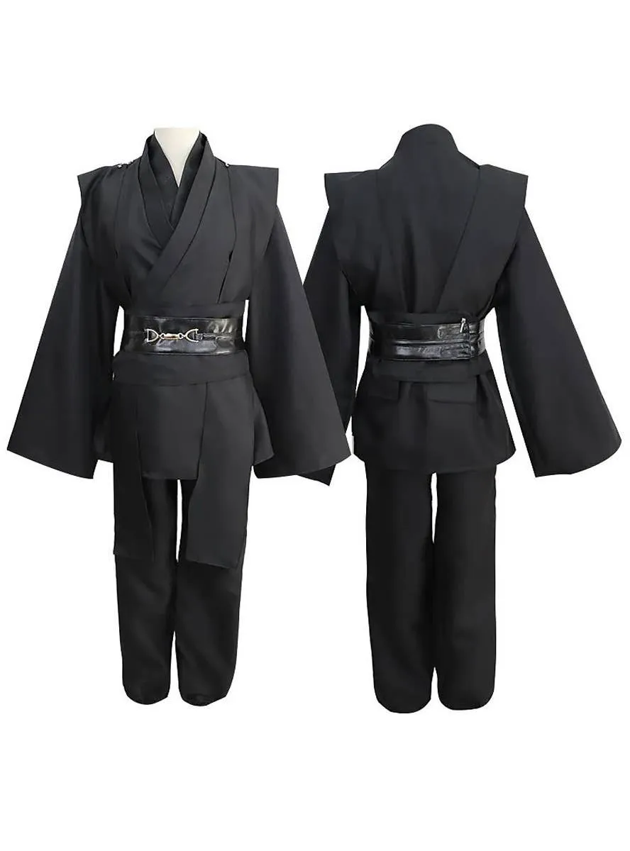 Deluxe Mens Black Space Warrior Dress Up Costume